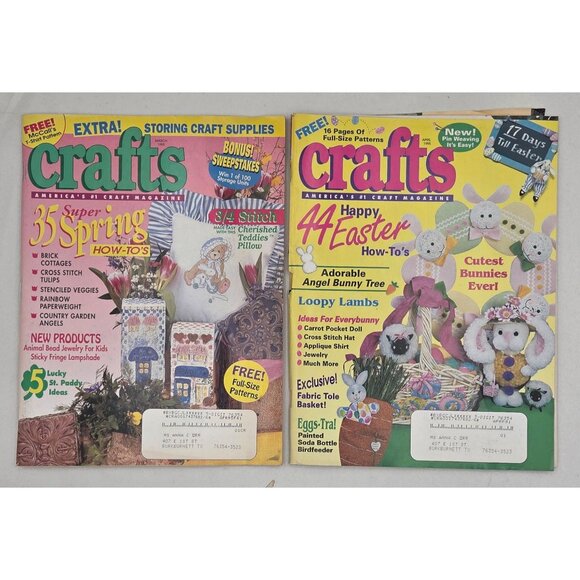 Crafts Magazine Collection Lot Of 12 Issues Full-Size Patterns & Projects 1995 - Picture 5 of 9